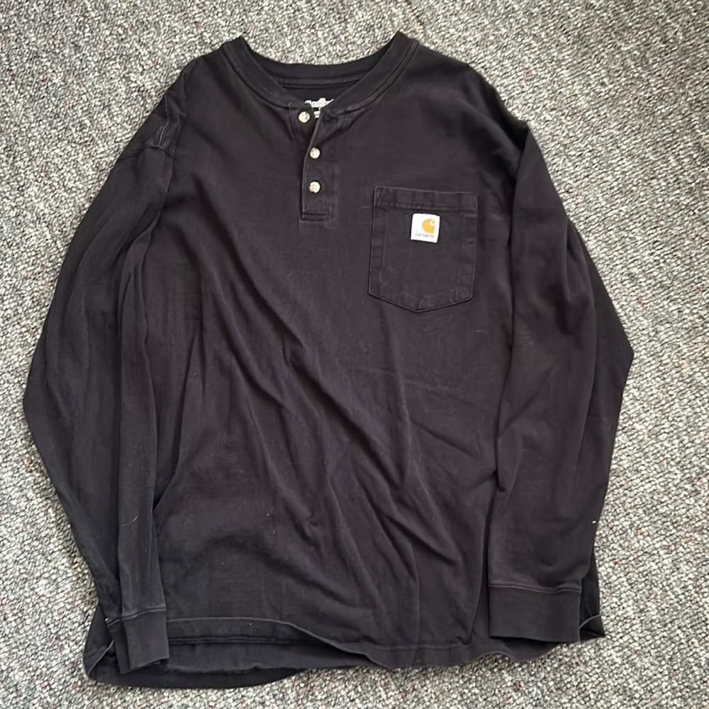 Carhartt black long sleeve shirt